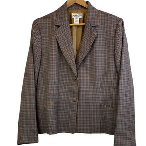NWT Pendleton 100% Virgin Wool Houndstooth Blazer – Size 16P